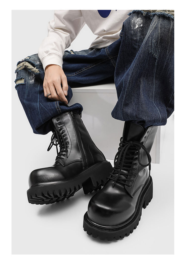 Men'S Shoes Black And White - Nuevas Botas con hebilla para Mujer,
