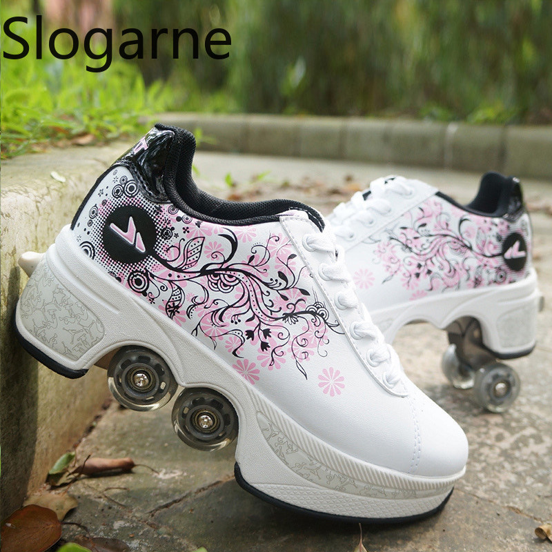 Men Shoes Running - Zapatos de patines de 4 ruedas