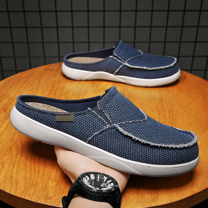 Men Shoes Xxl - Zapatos de lona sin cordones para