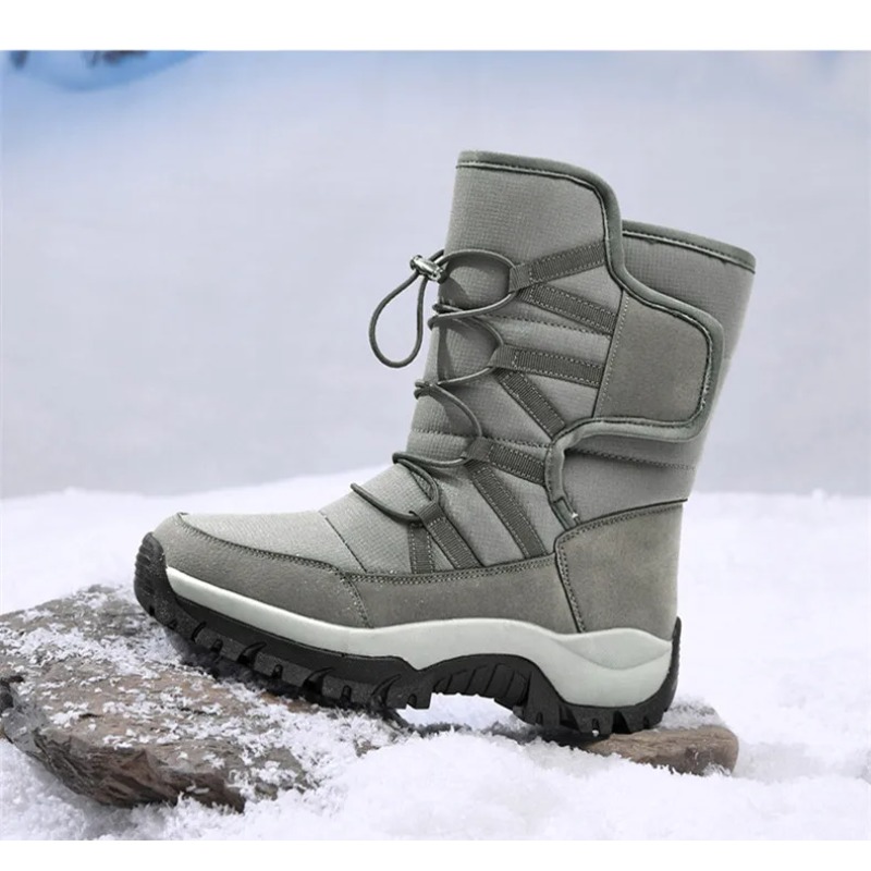 Men Shoes Brands - Botas de Nieve Cálidas de Felpa