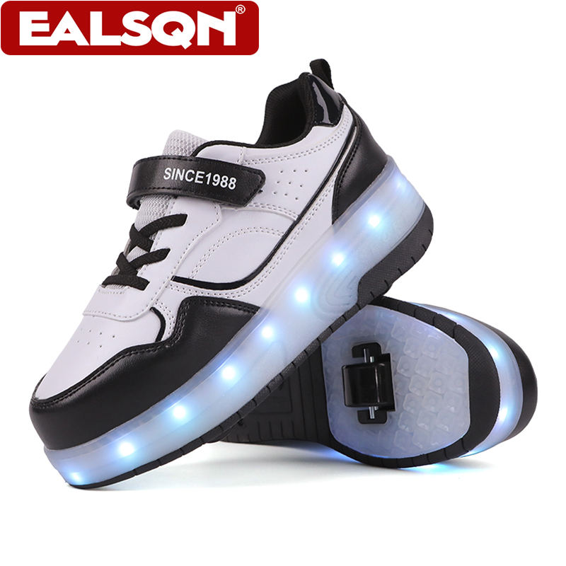 Men Shoes Running - Nuevos patines con ruedas LED para