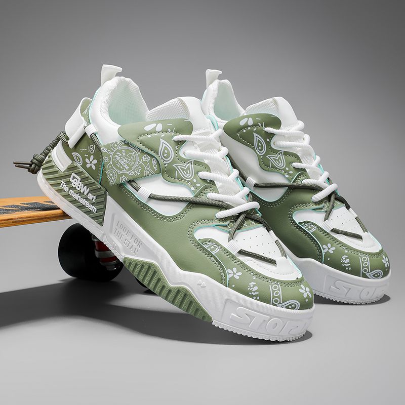 Men'S Shoes Basketball - Sneakers, Outdoor Sports Men's Lace-up Fitness
