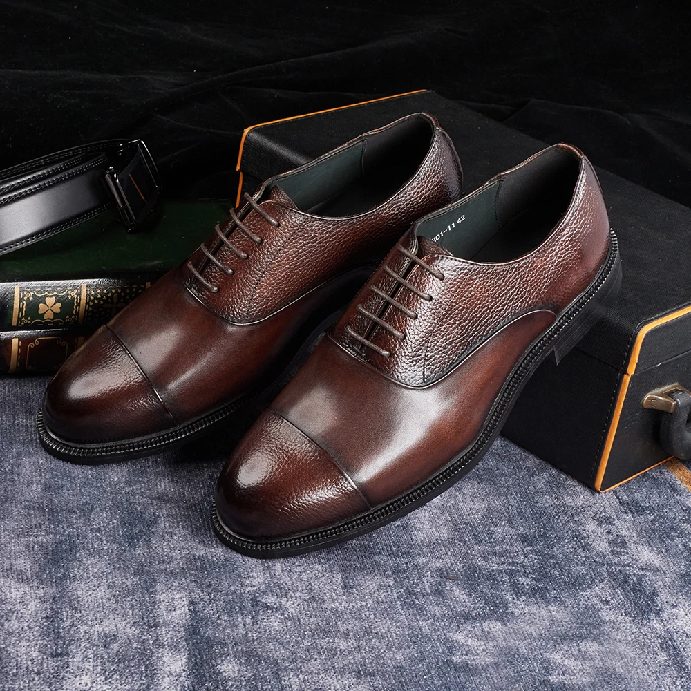 2025 zapatos de vestir Oxford  - Men Shoes Size 11 reseña y precio