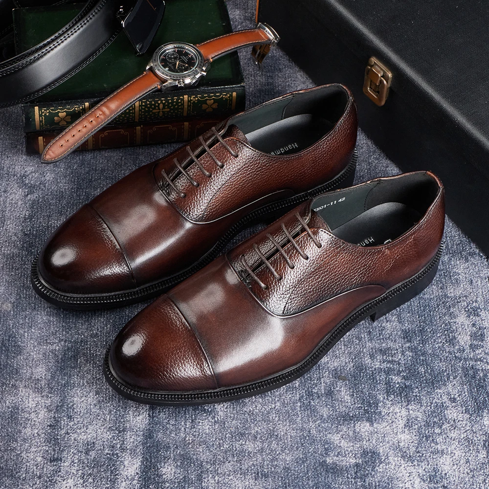 2025 zapatos de vestir Oxford  - Men Shoes Size 11 reseña y precio