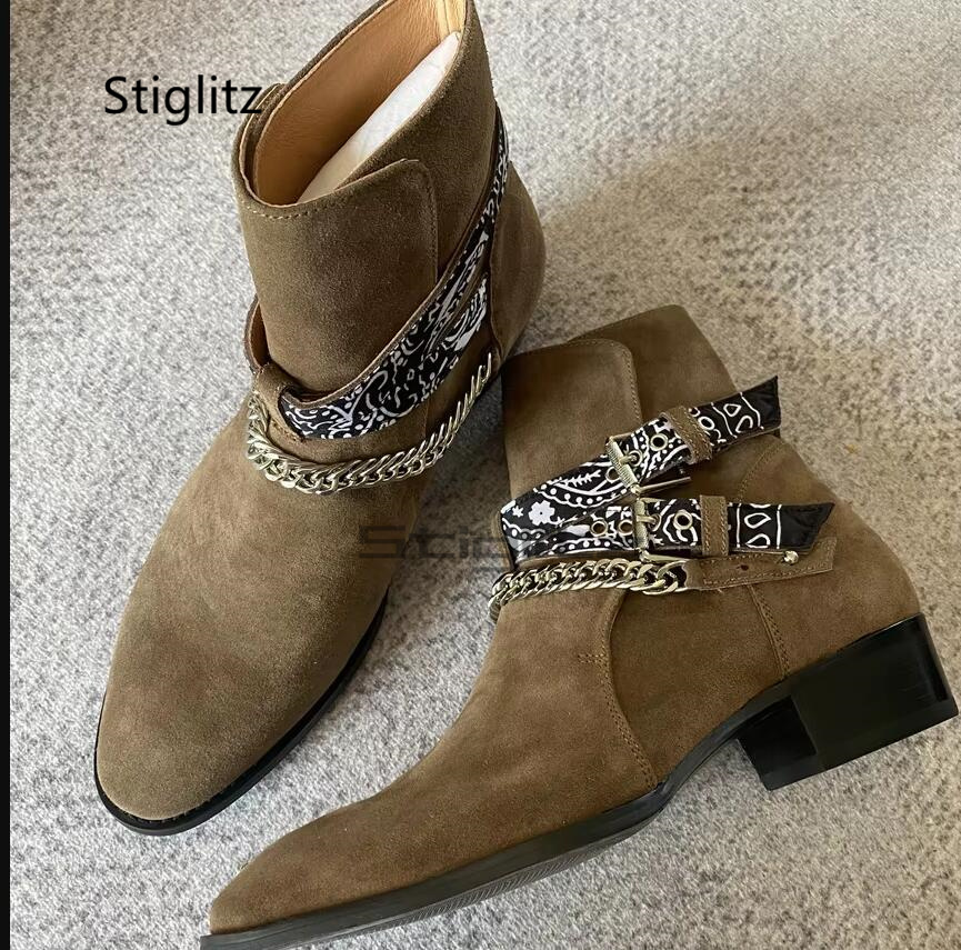Botas Chelsea con cadena de ga - Men Shoes Size 11 reseña y precio