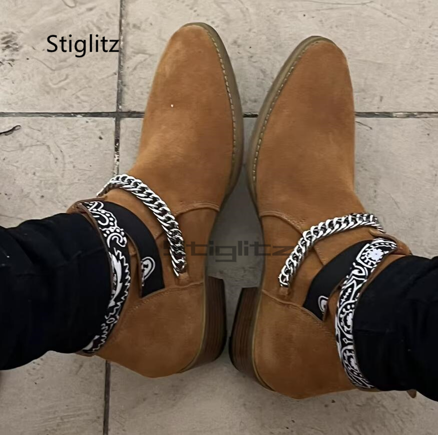 Botas Chelsea con cadena de ga - Men Shoes Size 11 reseña y precio