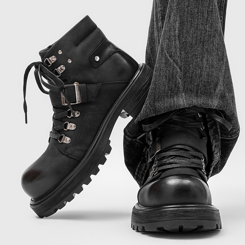 Botas de cuero de marca para h - Men Shoes Brands reseña y precio