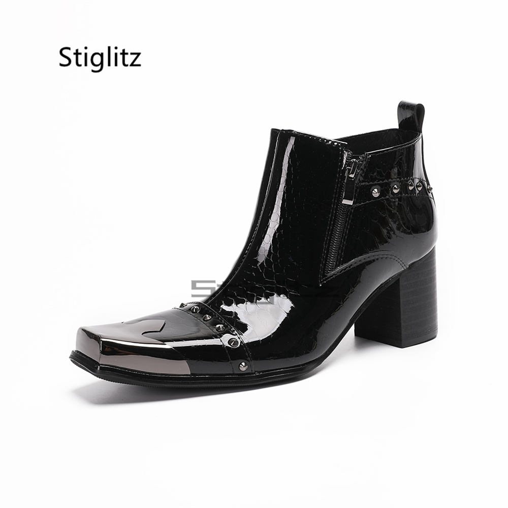 Botas Chelsea de charol para h - Men Shoes Size 11 reseña y precio