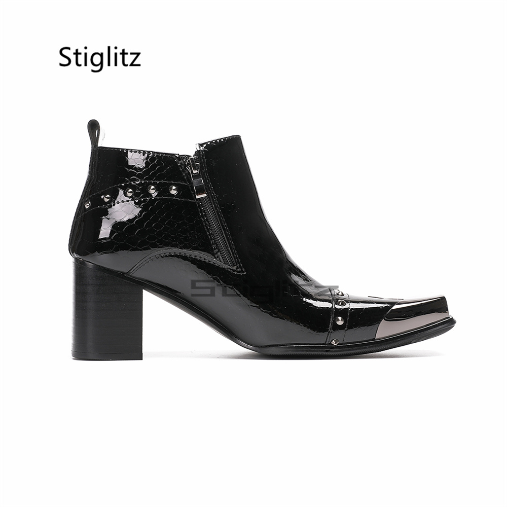 Botas Chelsea de charol para h - Men Shoes Size 11 reseña y precio