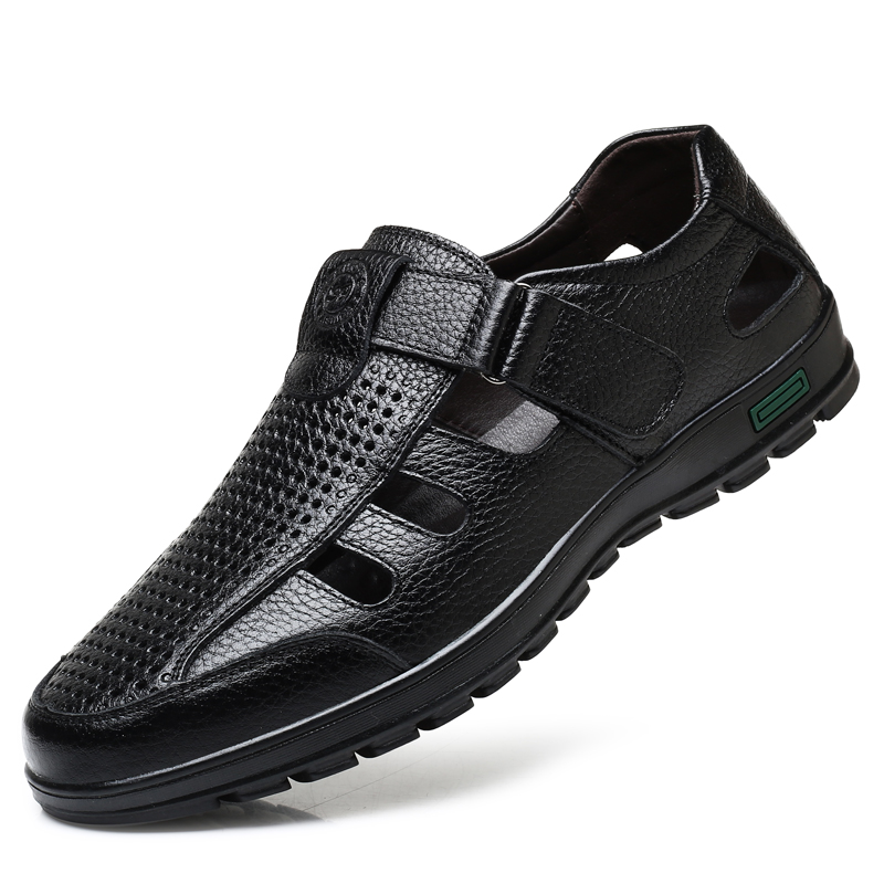 Sandalias de cuero genuino par - Men Shoes Eu To Us reseña y precio