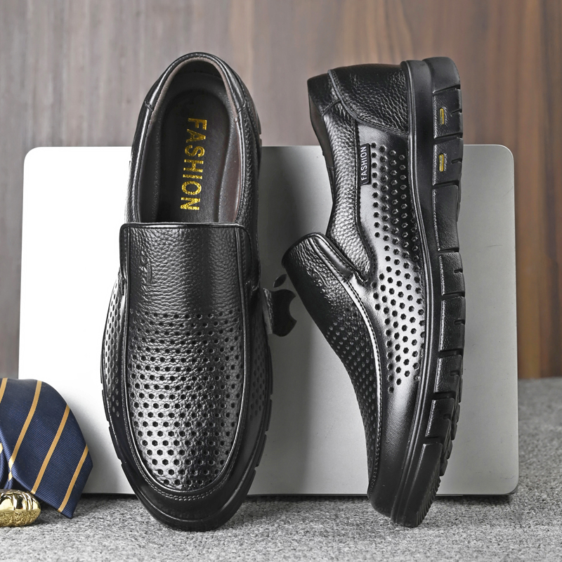 Sandalias de cuero genuino par - Men Shoes Eu To Us reseña y precio
